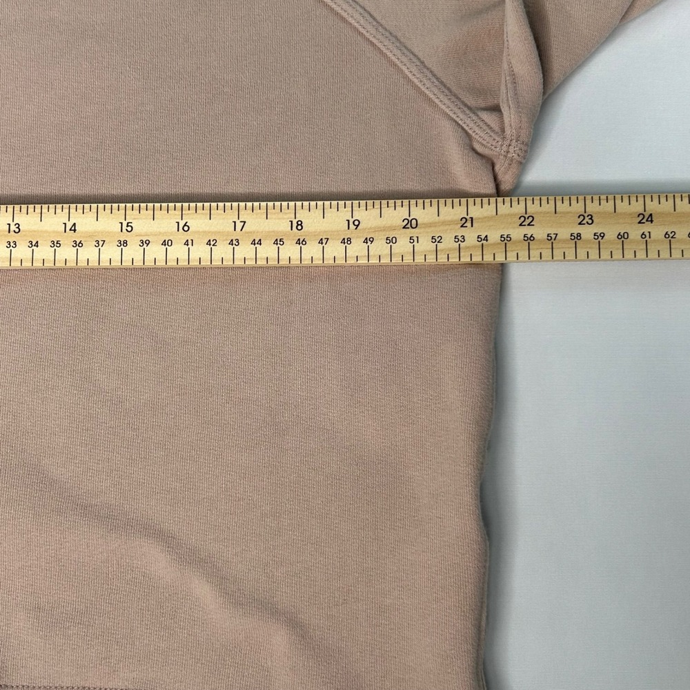 Abercrombie & Fitch Cropped Sweatshirt Balloon Sleeve Pink Small - Picture 9 of 10